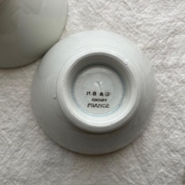 レア◆2コ◆ショワジールロワ小ぶりなカフェオレボウル白＃サルグミンヌオクトゴナル