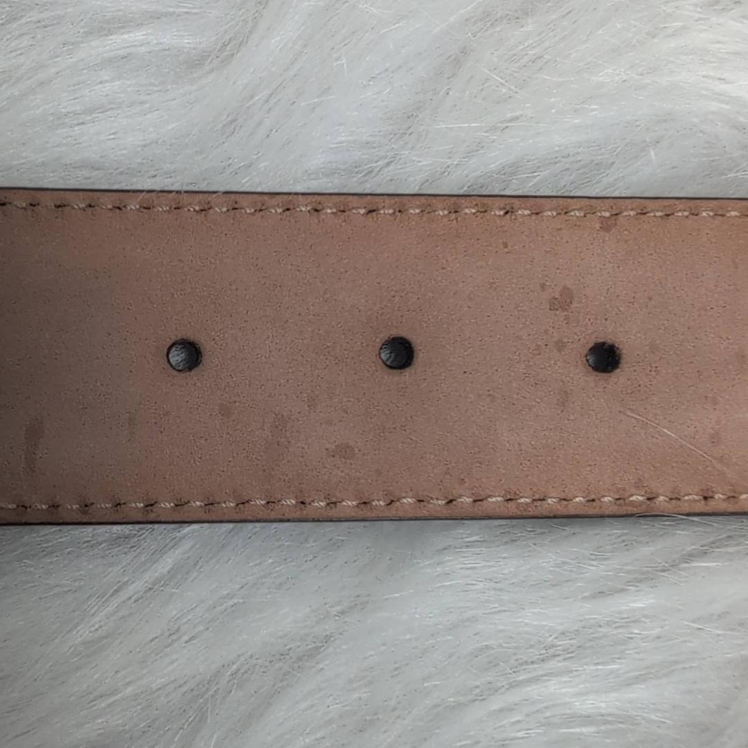 【極美品】 GUCCI グッチシマ レザー ベルト ゴールド インターロッキング