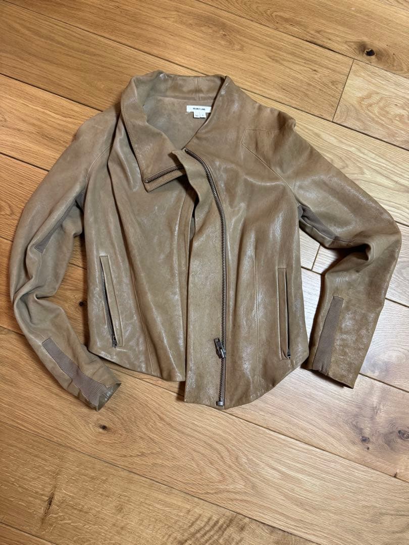 HELMUT LANG ベージュ レザージャケット P