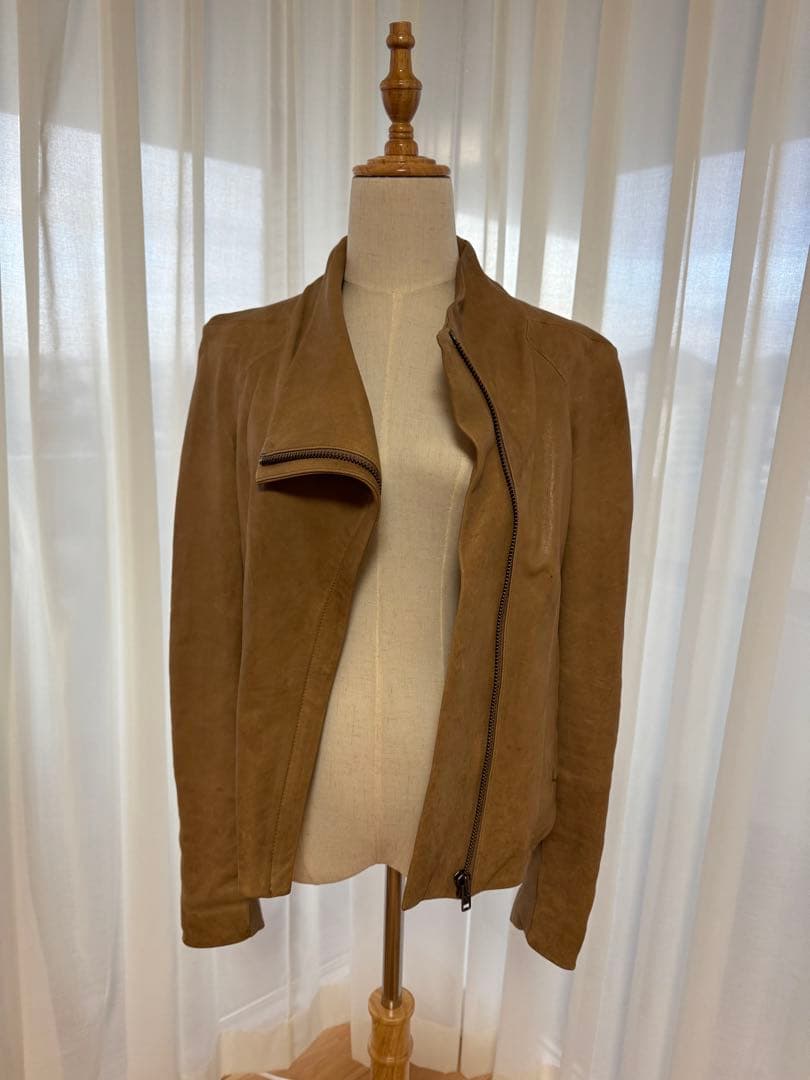 HELMUT LANG ベージュ レザージャケット P