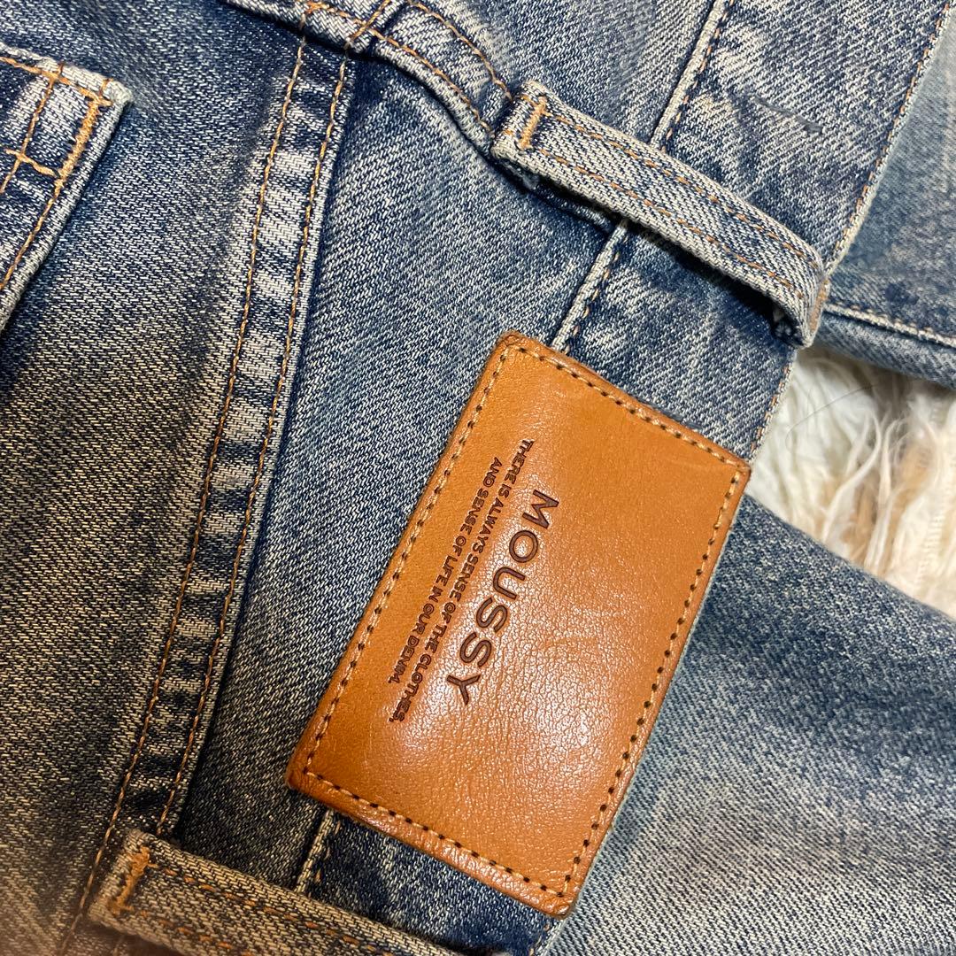 moussy mvs フレア デニム 22 blu