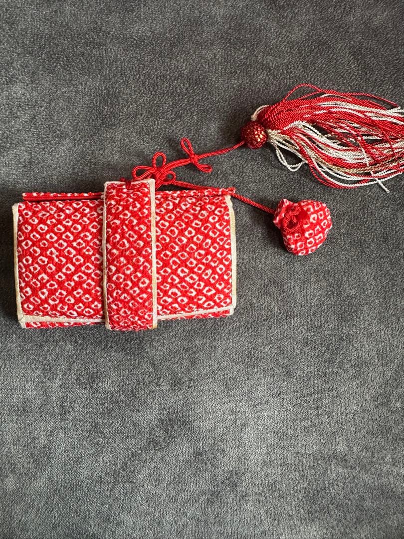 7歳　七五三　正絹　絞り　着物　フルセット