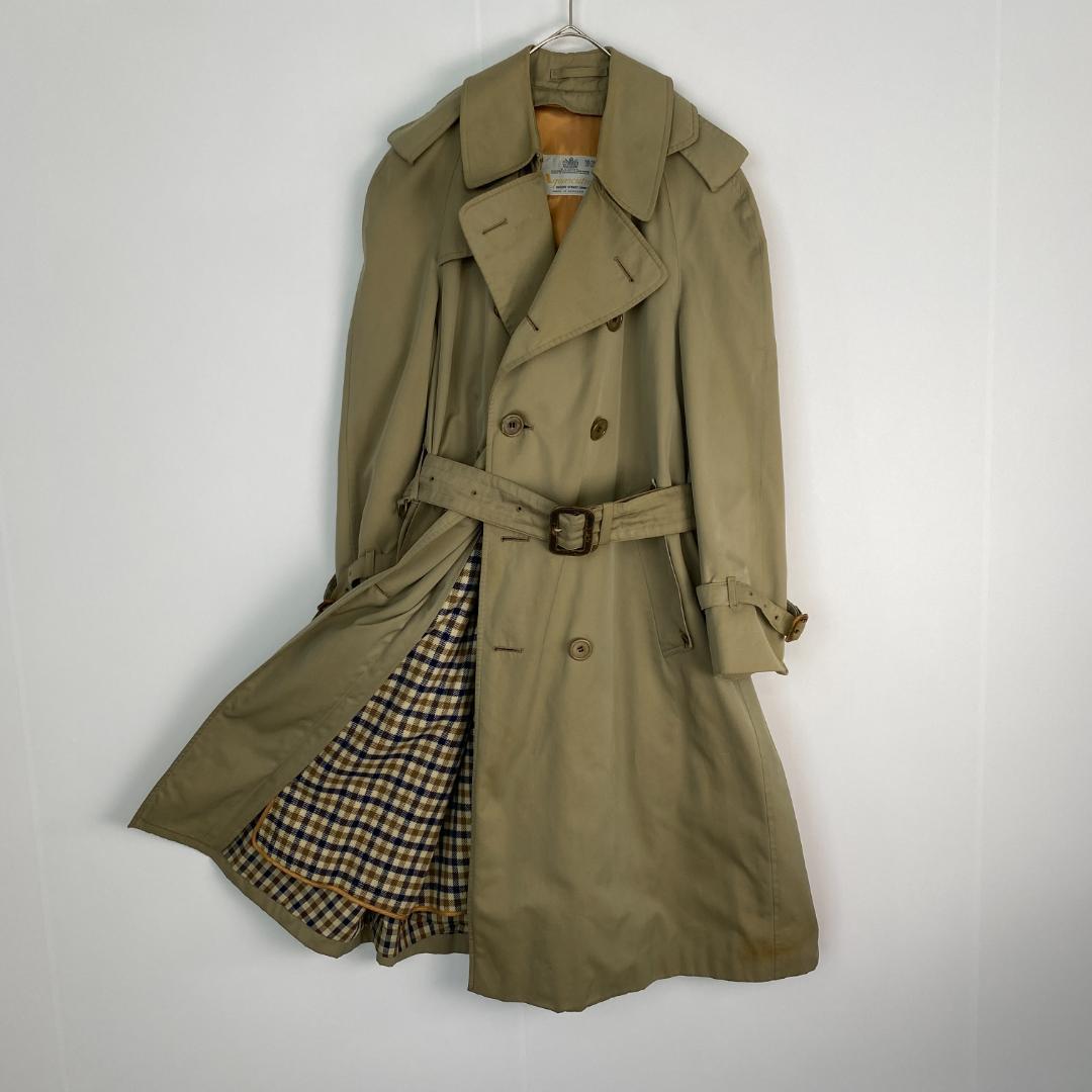 アクアスキュータム　トレンチコート　英国製　Aqua5　ヴィンテージ 　ライナー