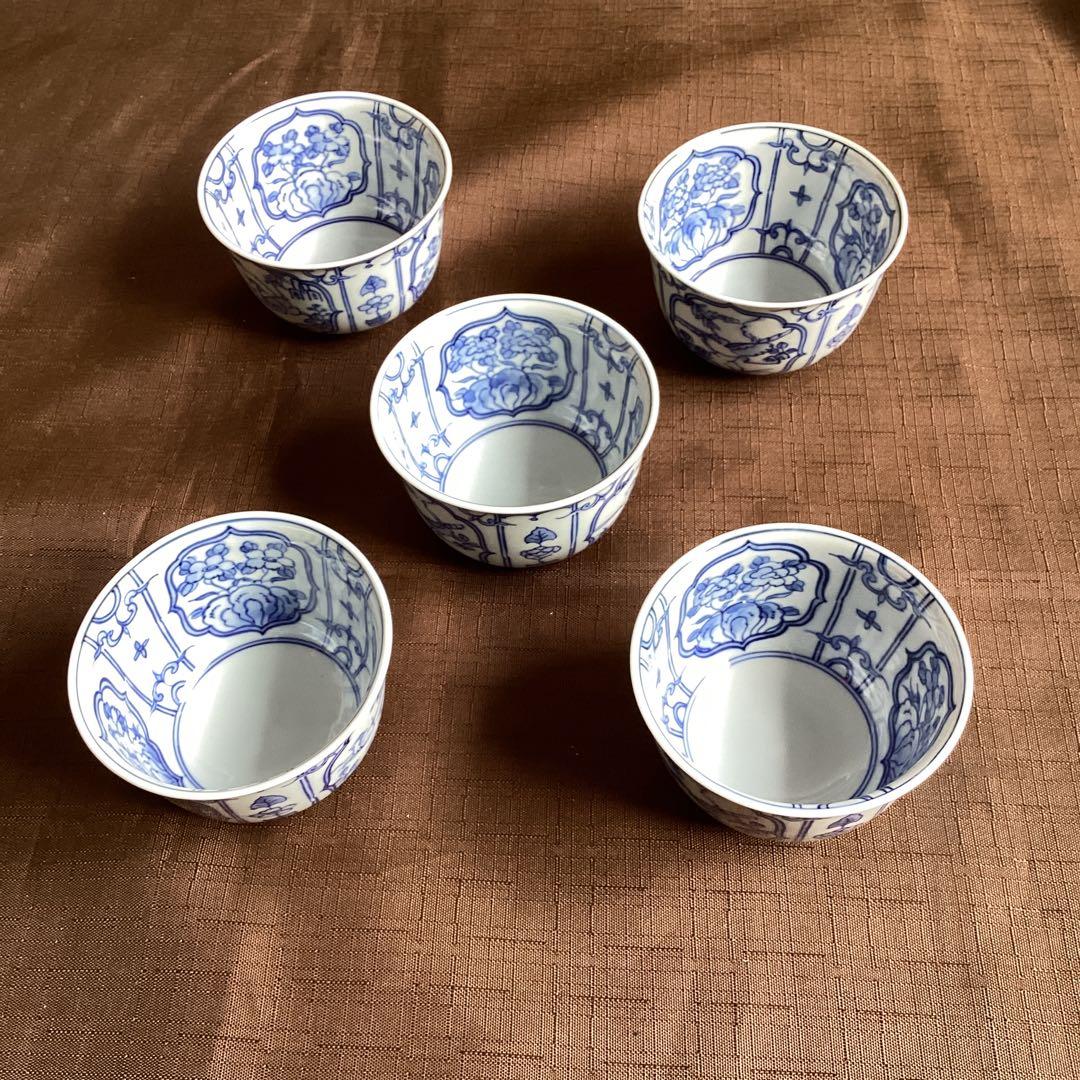 清水焼 　お値下げ中‼️ 急須と湯呑み五客セット(竹峰窯)