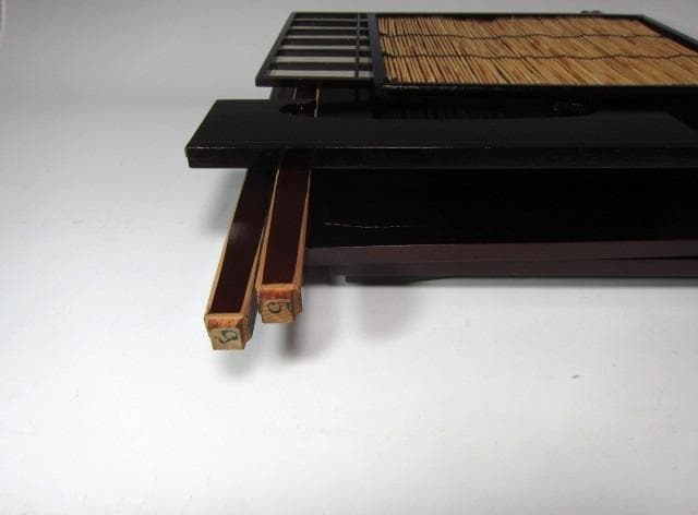 ☆　駒沢利斎　吉野棚　裏千家　十四代　淡々斎の花押がございます☆y582