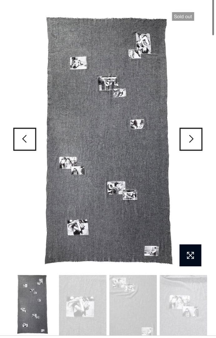 ソロイスト soloist 24aw新品　スカーフ　マフラー　グレー　huge