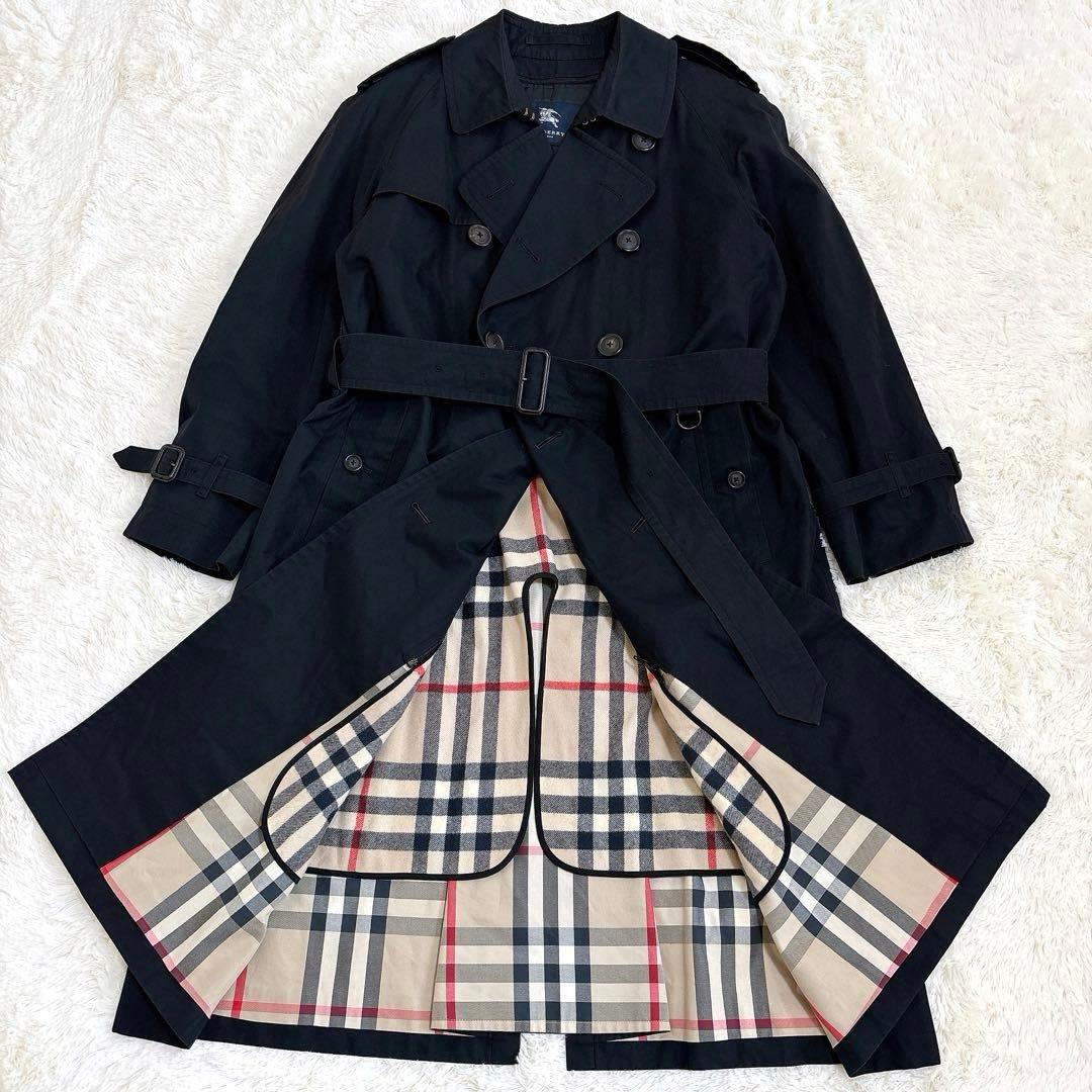 バーバリーロンドン トレンチコート カシミヤライナー付 ベルト付 メガチェック