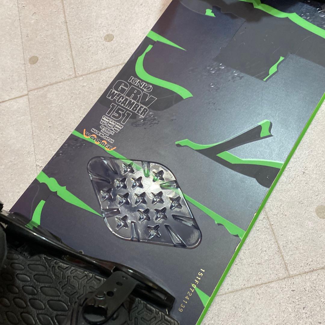 ★IGNIO イグニオ　スノーボード　板　ヴィンディングセット　kissmark