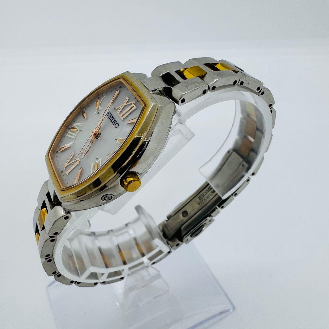 ✨SEIKO✨セイコー✨ルキア✨デイト✨ピンク文字盤✨コンビ✨腕時計✨