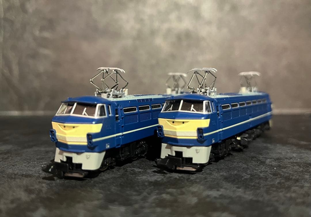 TOMIX EF-66 電気機関車 2両セット　自動車輸送用トレーラー2両セット