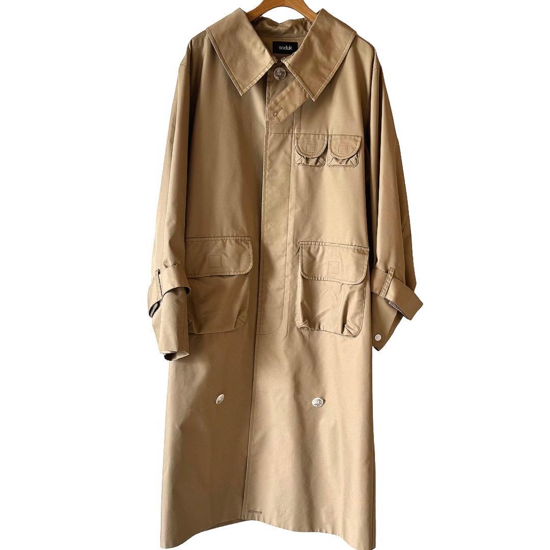 新品未使用⭐ soduk スドーク☆ メニ―ポケットトレンチ コート F