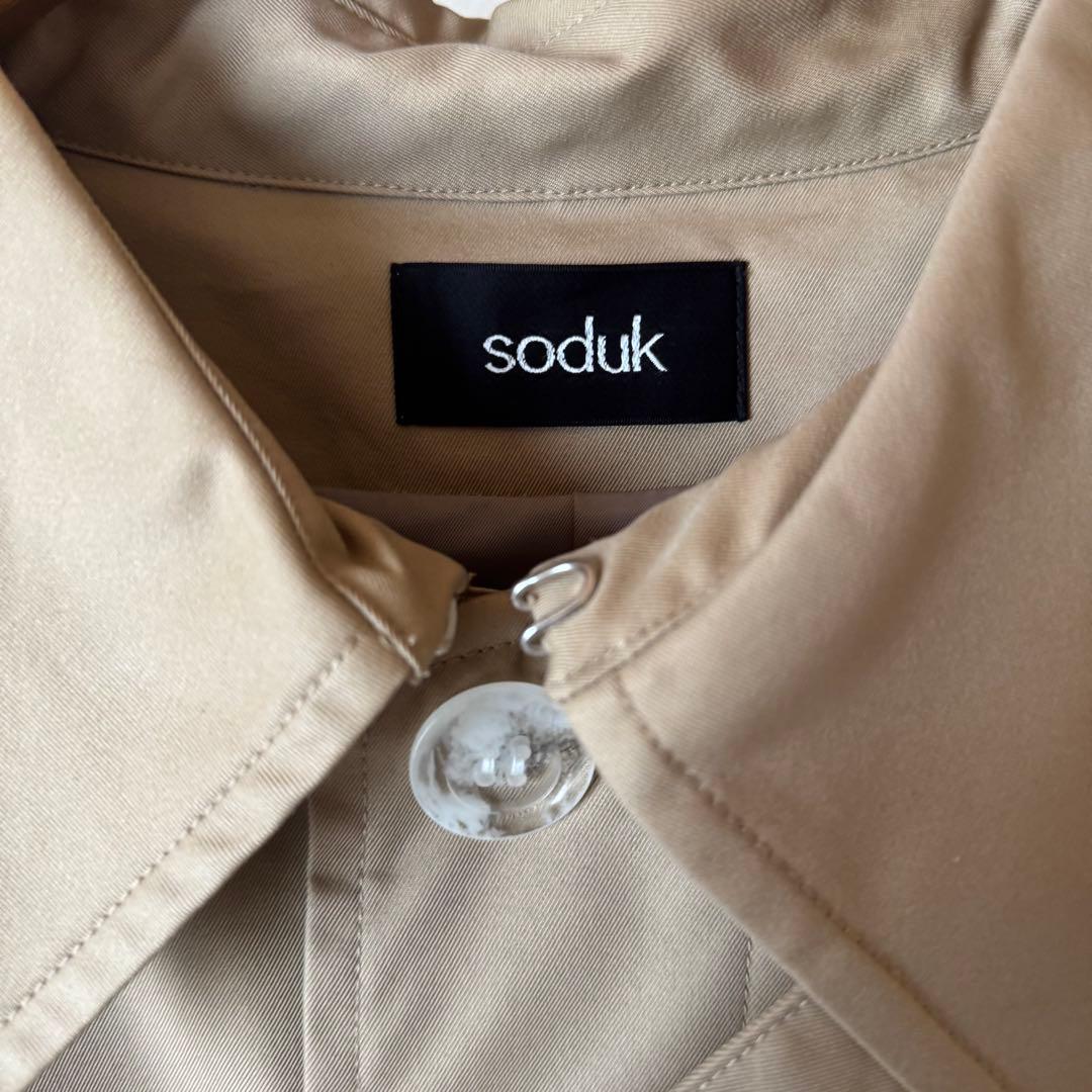 新品未使用⭐ soduk スドーク☆ メニ―ポケットトレンチ コート F