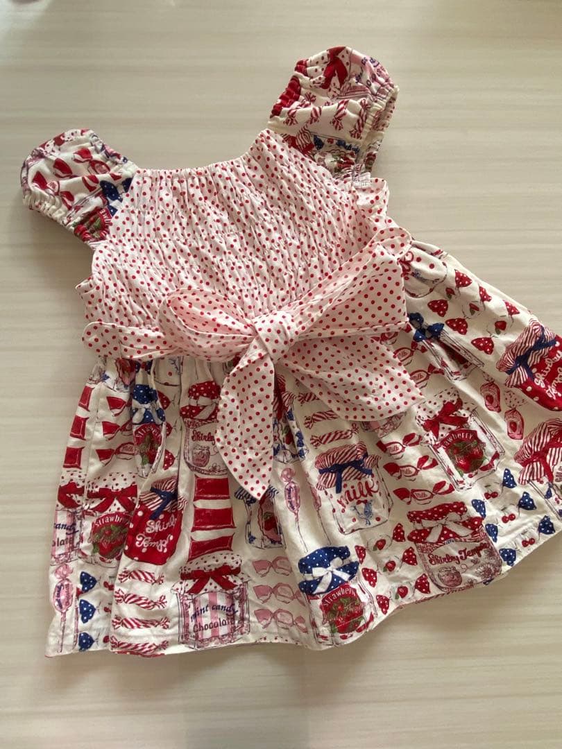 シャーリーテンプル　ワンピース　80cm キャンディポット