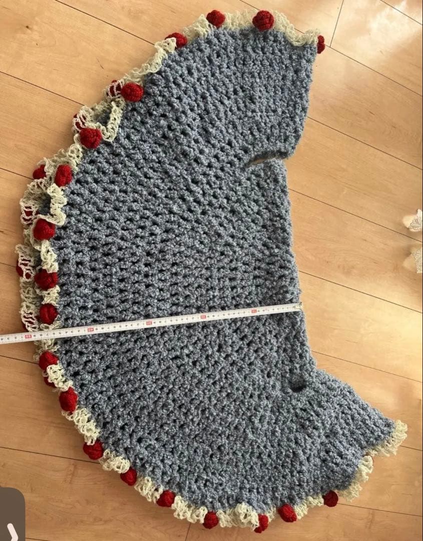 花束ブランケット 薔薇の花束 ハンドメイドひざ掛け用　マット ショール