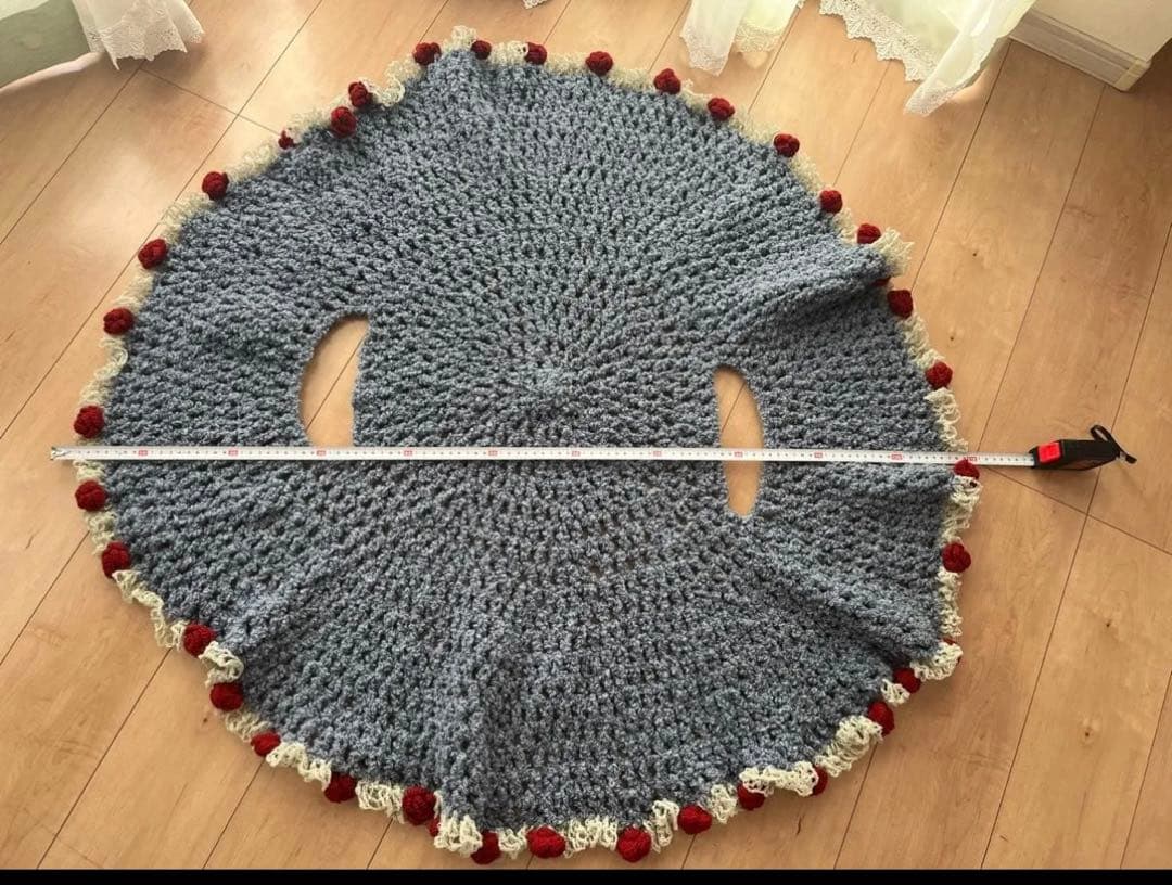 花束ブランケット 薔薇の花束 ハンドメイドひざ掛け用　マット ショール