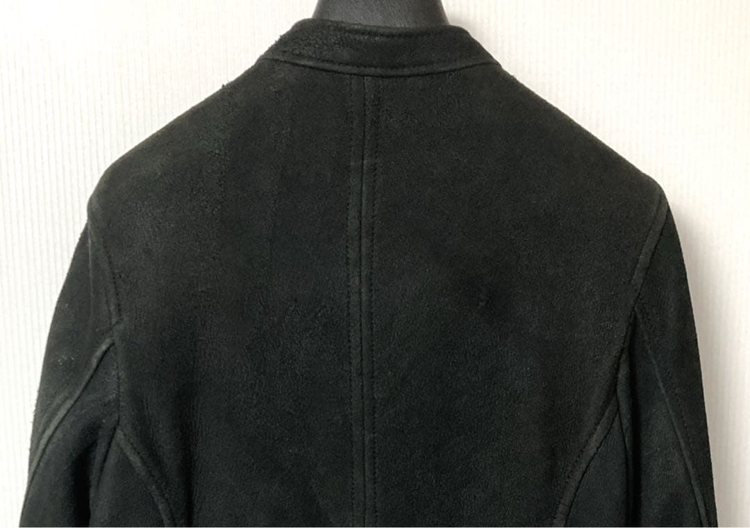 DIESEL ヌバックSheep Skinシングルライダースジャケット サイズS
