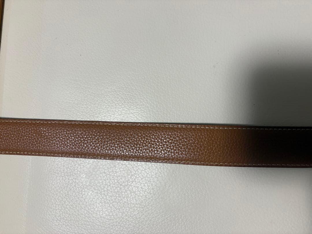 エルメス　レザーリバーシブルベルト　コンスタンス　黒/茶　中古　サイズ95