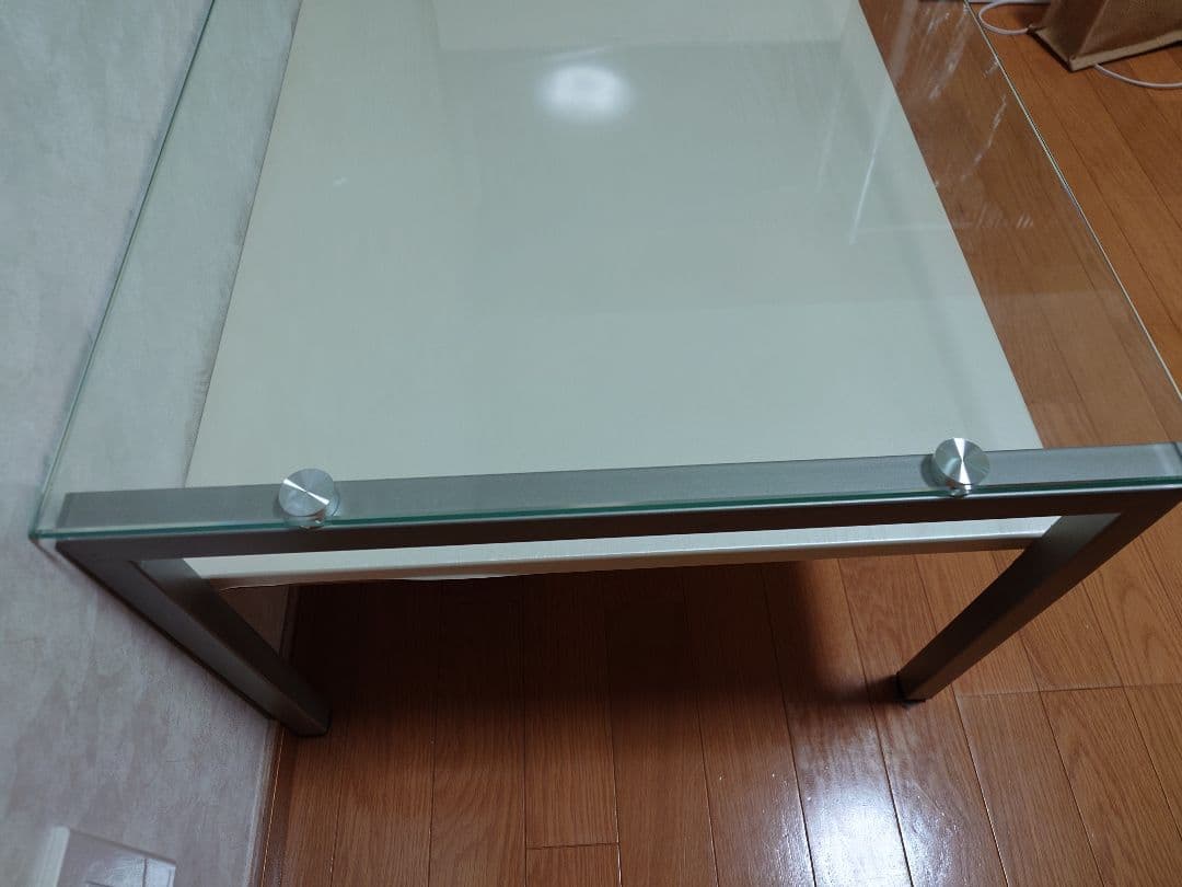 ニトリ（ノート3）ガラステーブル　ローテーブル　センターテーブル　幅110cm