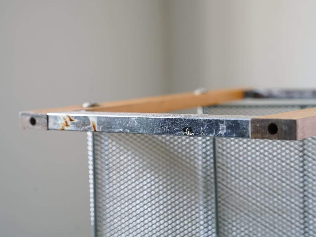 ヴィンテージ エキスパンドメタル マガジンラック/シューズラック 収納