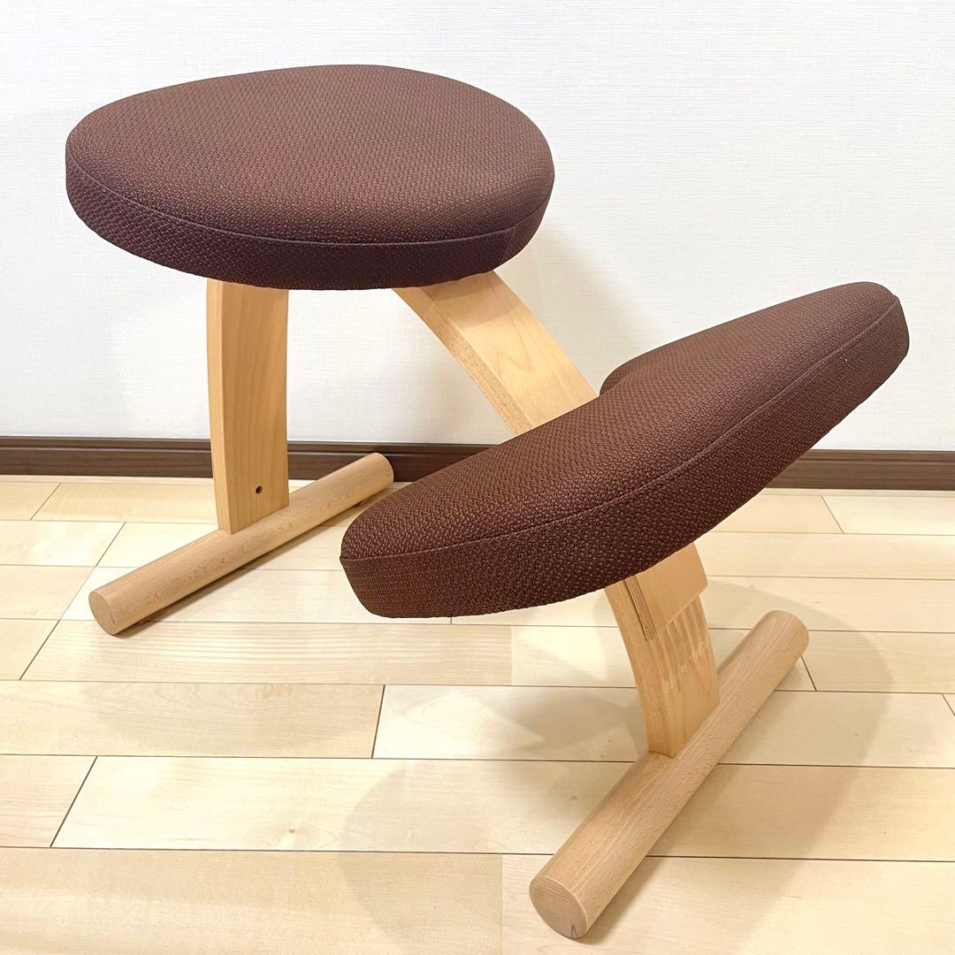 バランスラボ バランスチェア バランスイージー ダークブラウン 中古品