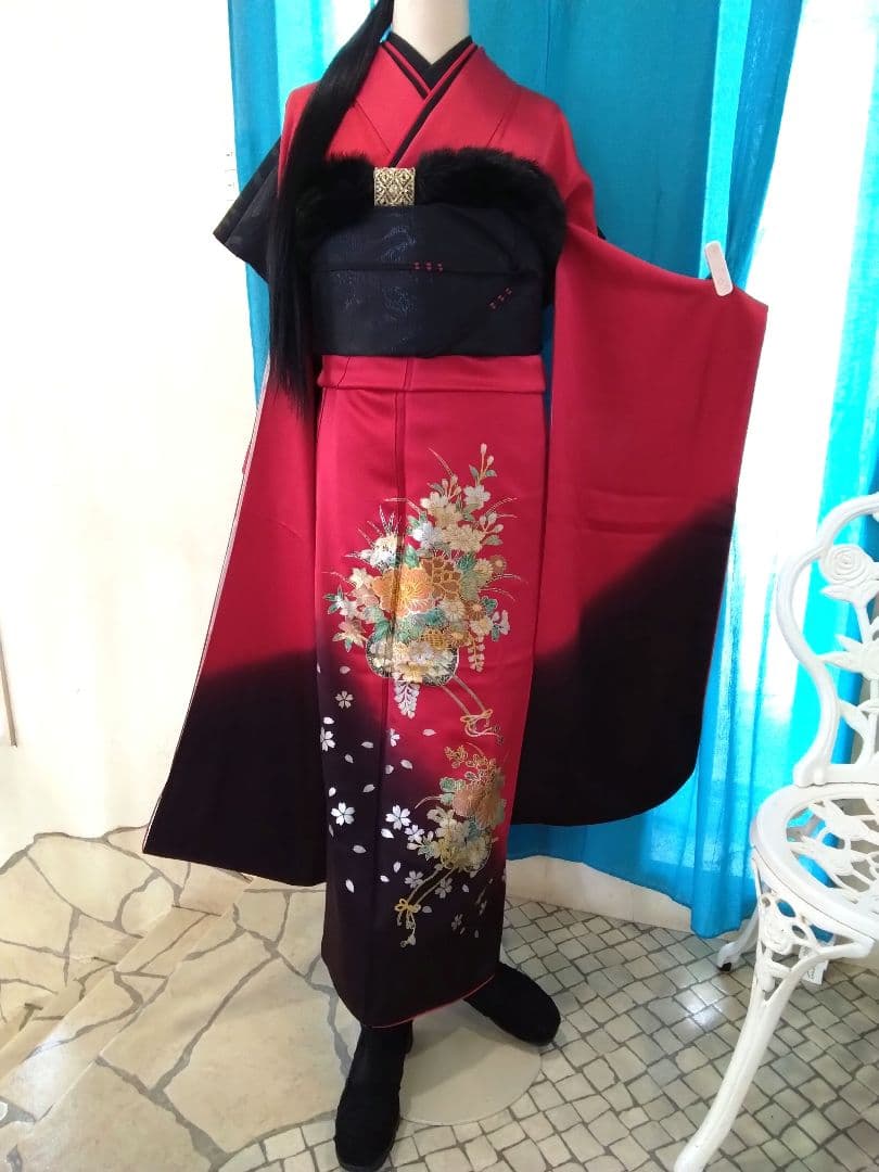 振袖フルセット、正絹振袖、成人式、半襟、重ね衿、帯揚げ帯締め、京の袋帯、襦袢