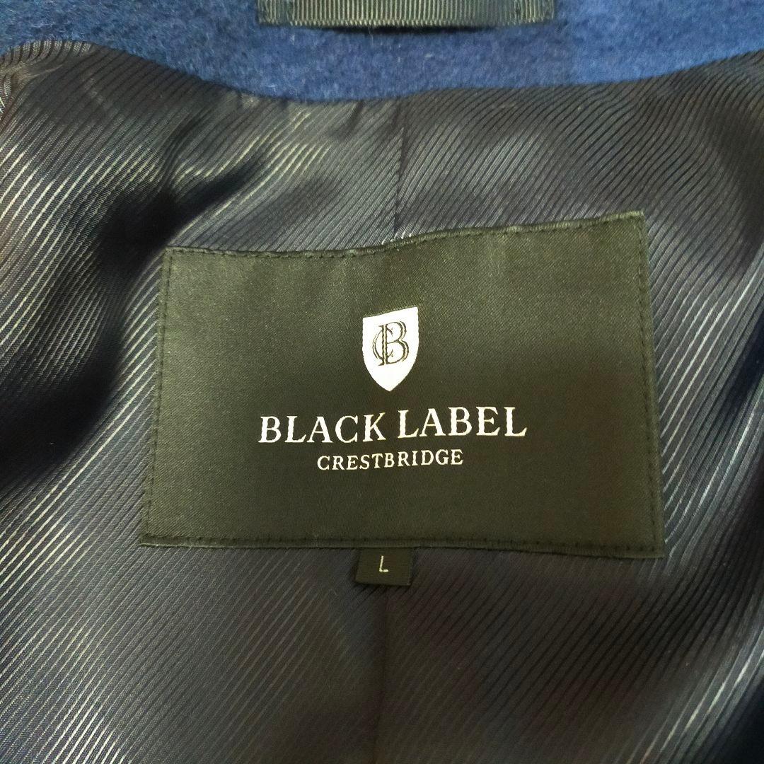 美品　ブラックレーベルクレストブリッジ　CBチェック柄　L　チェスターコート