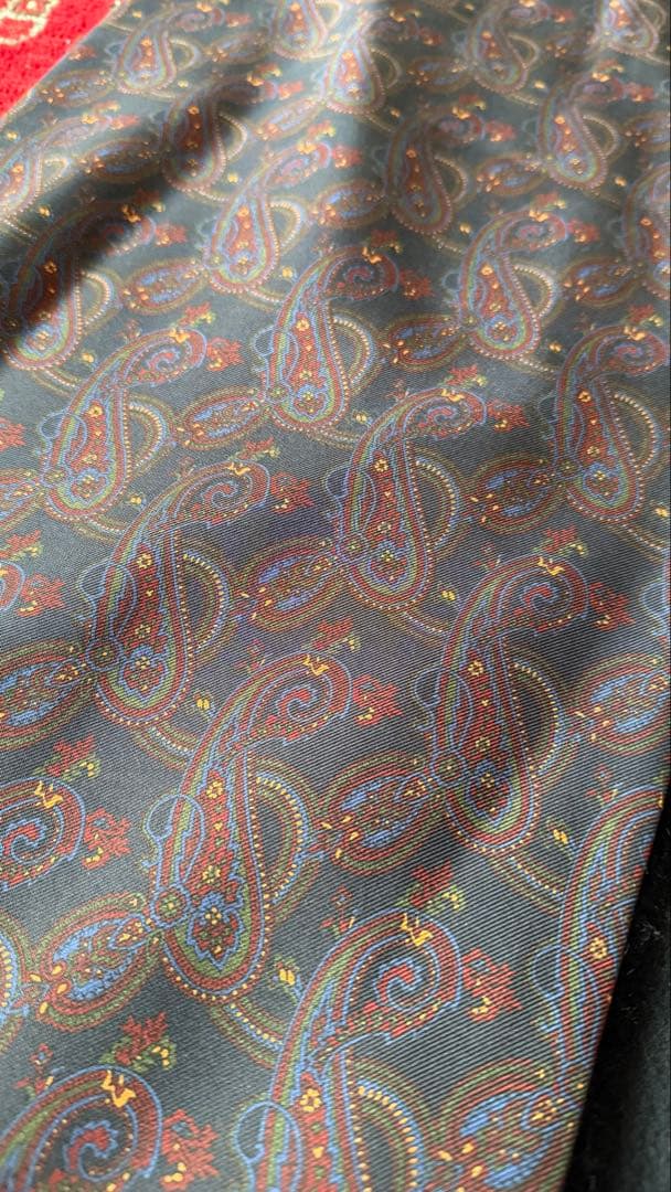 JOHN COMFORTペイズリー柄リバーシブルマフラー