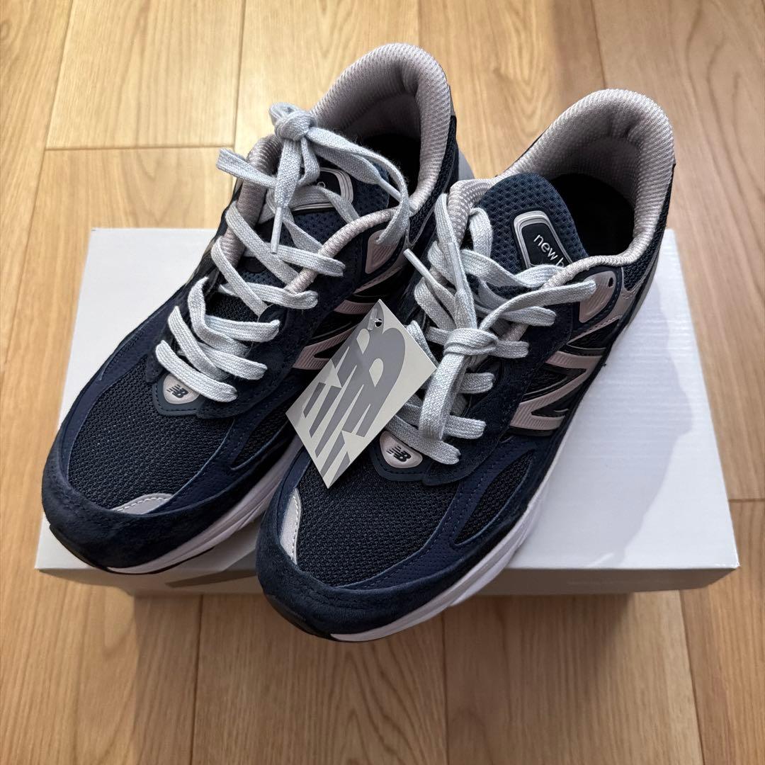 New Balance 990 V6 ネイビー 24cm 箱付き 国内正規店