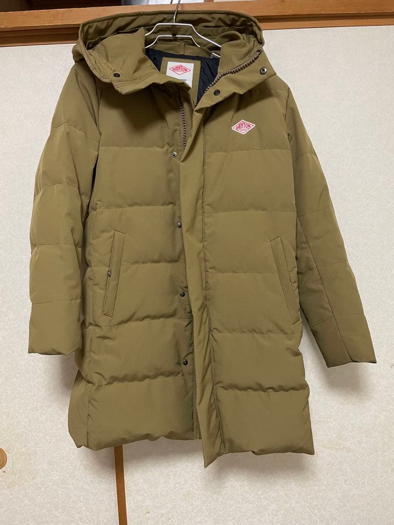 DANTON フード付きダウンジャケット サイズ36 カーキ