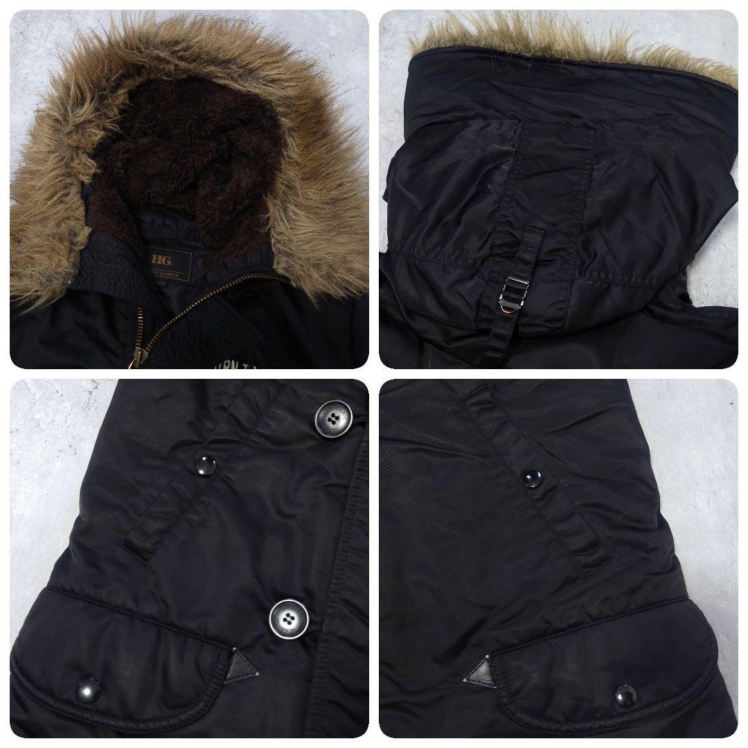 HYSTERIC GLAMOUR N-3B プリマロフト ワッペン 黒 L