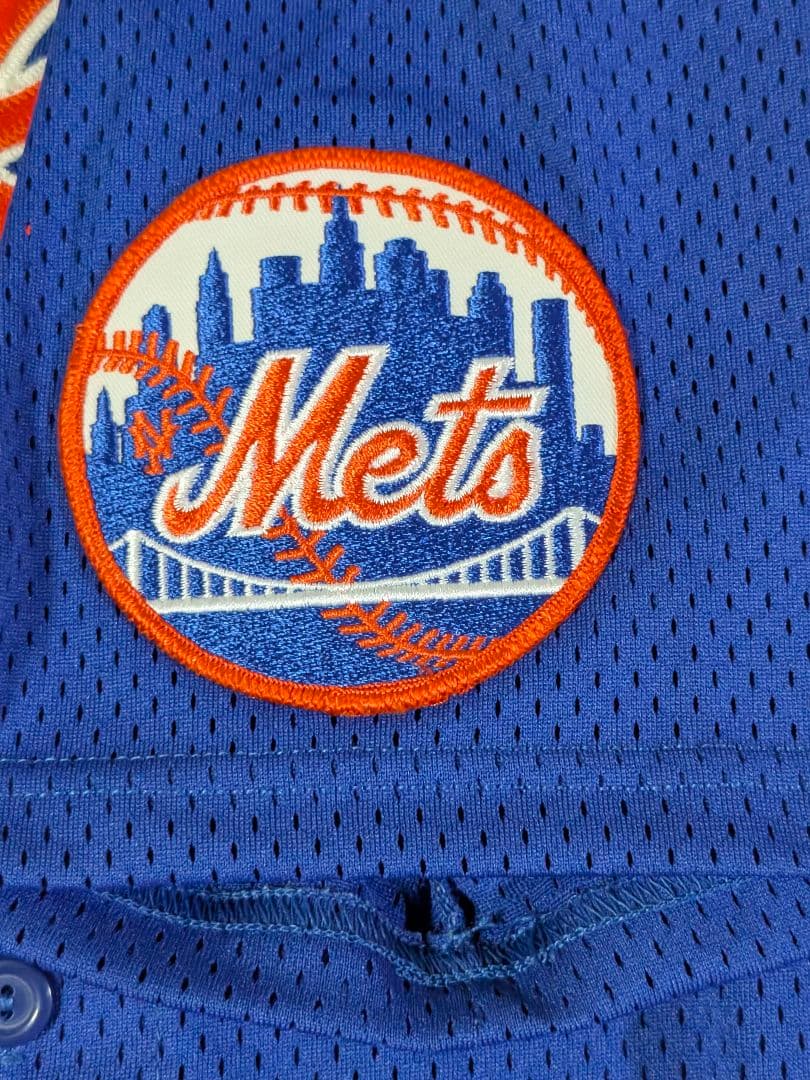 90s USA製 マジェスティック　メッツ 吉井理人 ユニフォーム　Ｍ ブルー