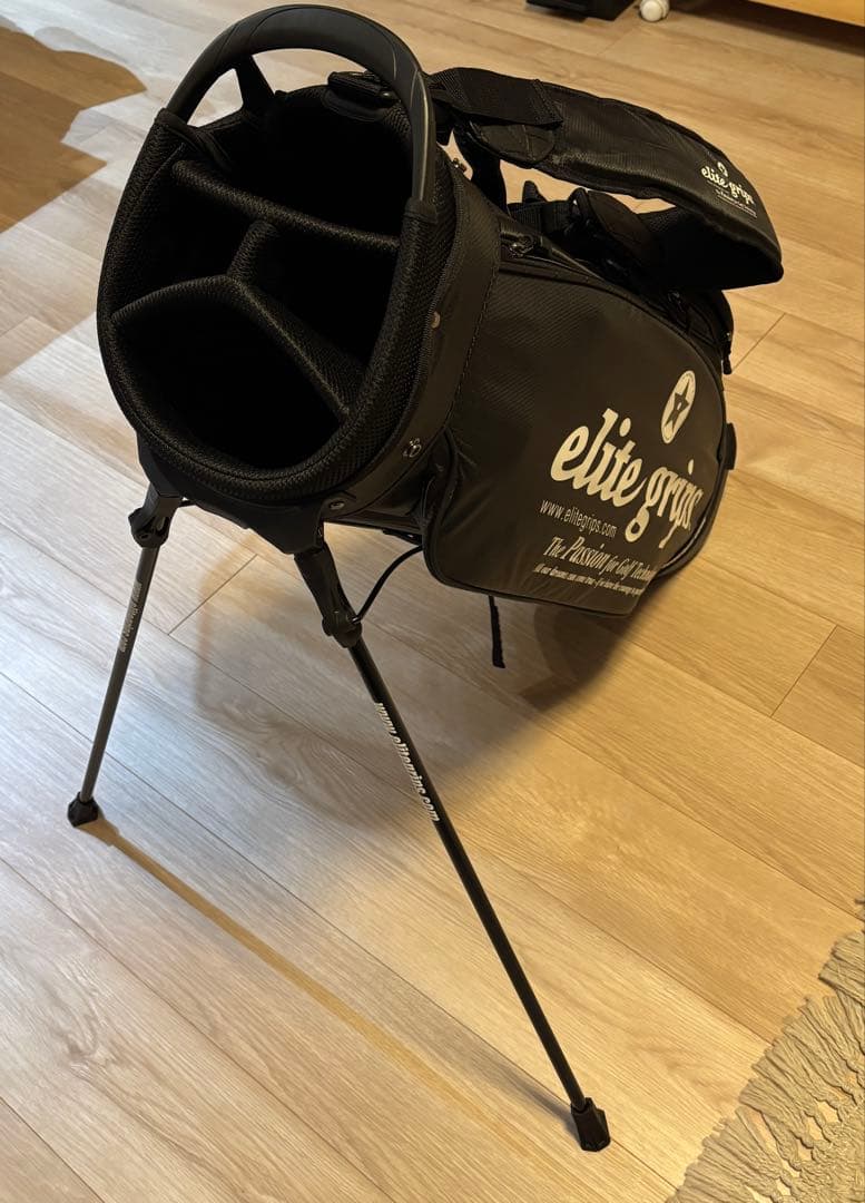elite grips エリートグリップスタンド式キャディバッグ ブラック9.5