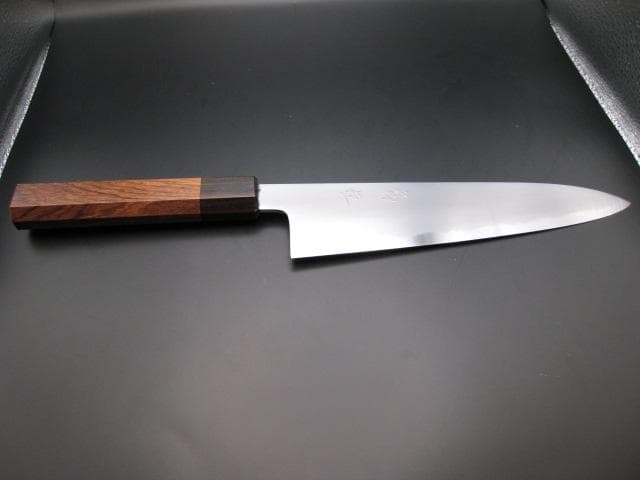 [新品未使用] 和牛刀 210mm 白紙2号 紫檀 八角