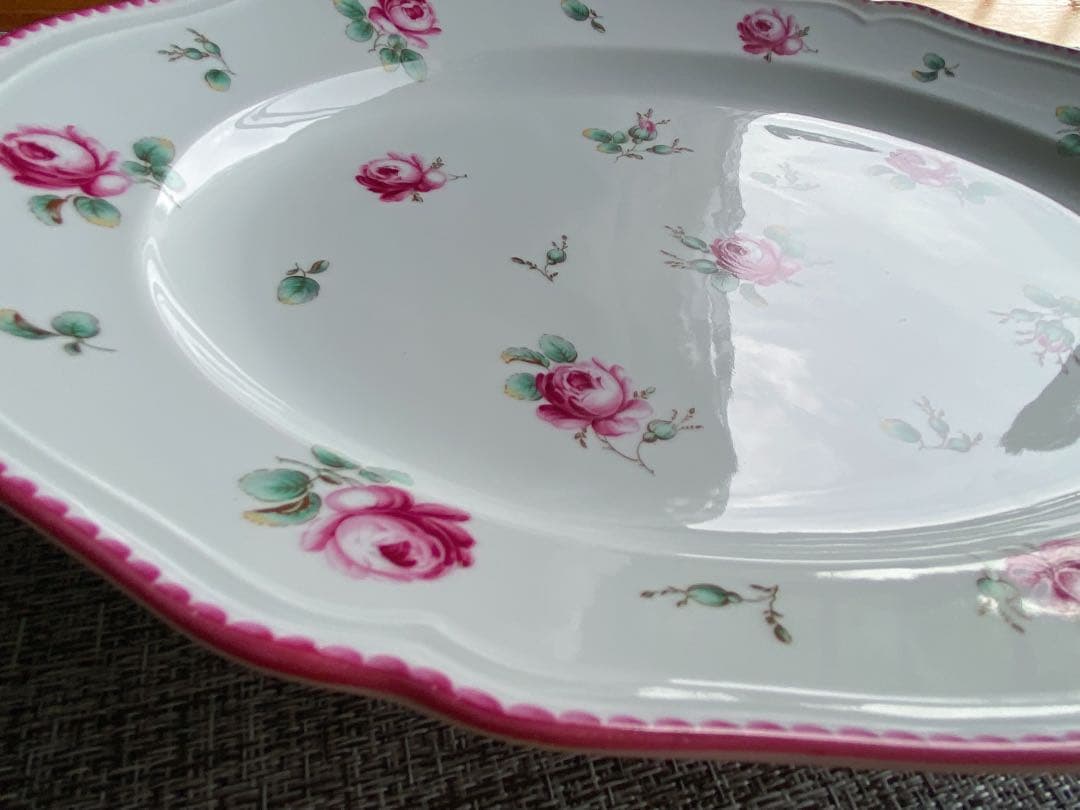 リチャードジノリ　アンティックローズ オーバル　プレート　大皿　34cm