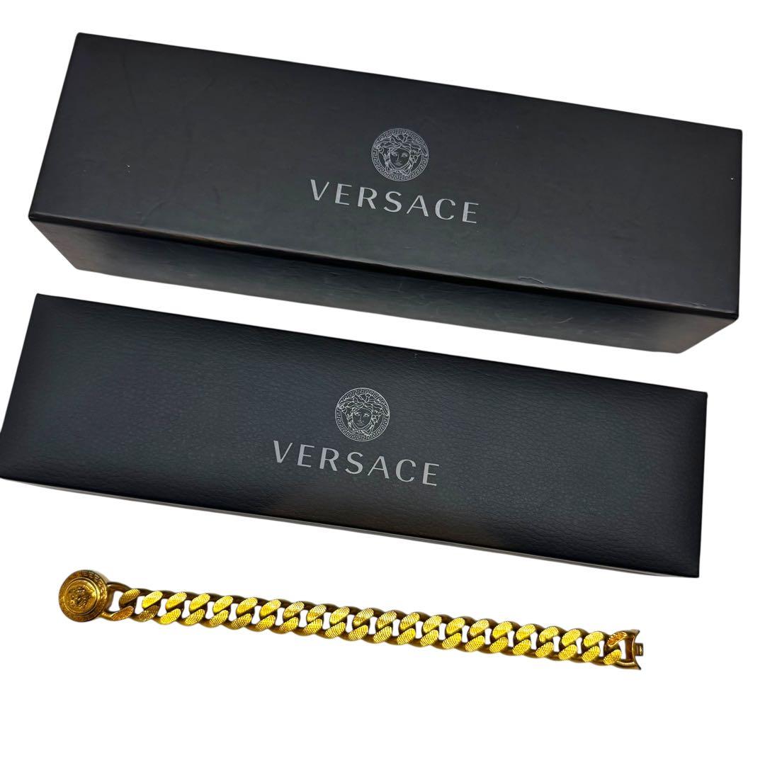 希少 極美品✨ヴェルサーチ メデューサ 喜平チェーン ゴールド ブレスレット