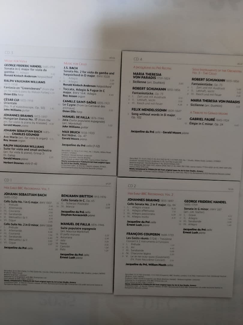 ジャクリーヌ・デュ・プレ 完全録音 23CD