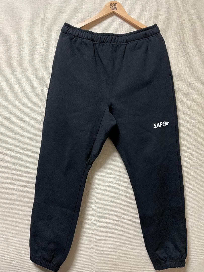 SAPEur スウェットパンツ ブラック Lサイズ