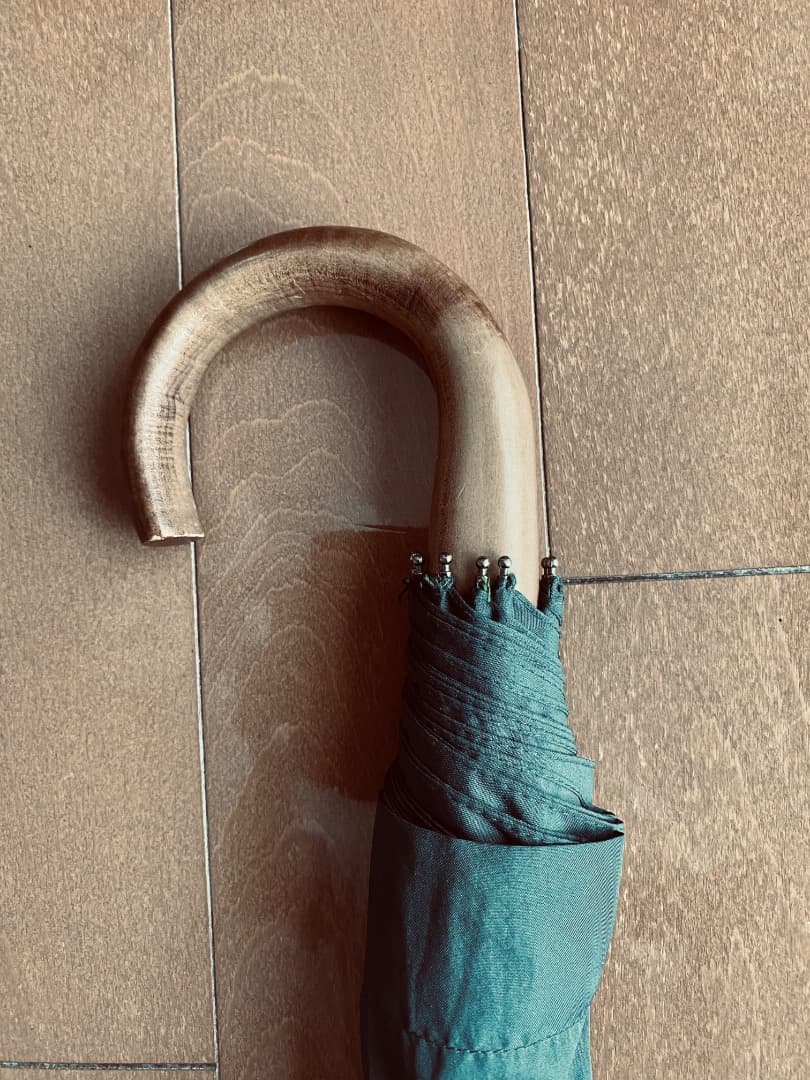 【英国ブランド】FOX UMBRELLAS　折り畳み傘　木製ハンドル