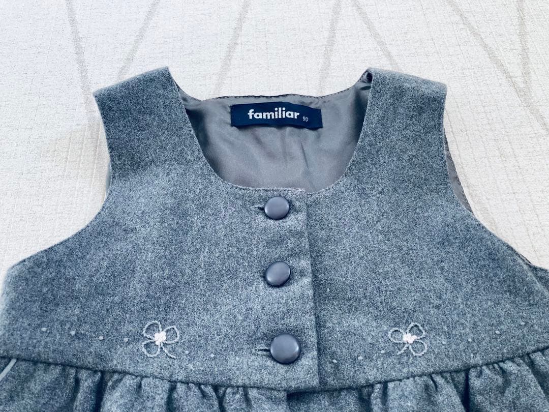 ファミリア ワンピース　ボレロ　アンサンブル　お受験　90