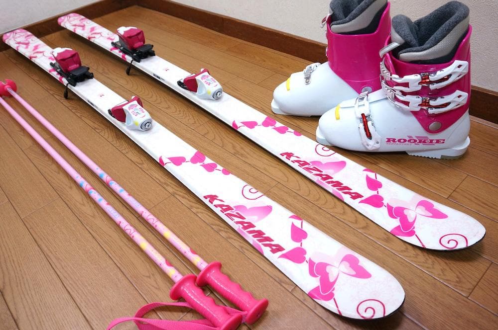 メンテ済 150cm 靴24cm KAZAMA スキーセット