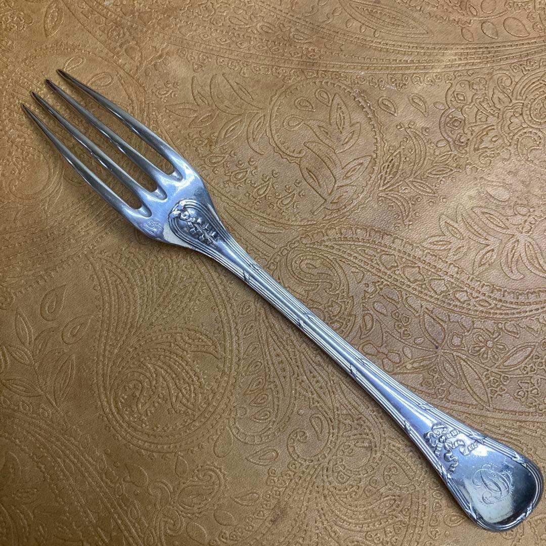 【ピュイフォルカ】純銀/100g スプーン フォーク 約18.5cm【エルメス】