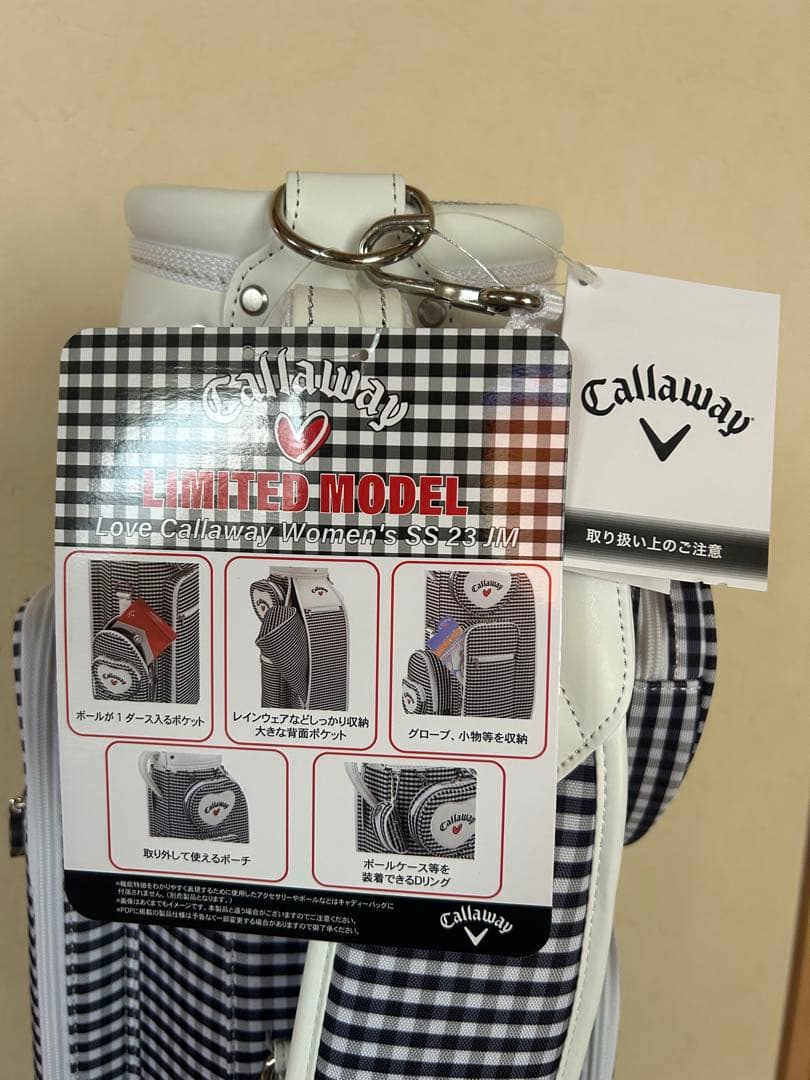 Callaway ラブキャロウェイウィメンズ23JMキャディバッグ 新品未使用品