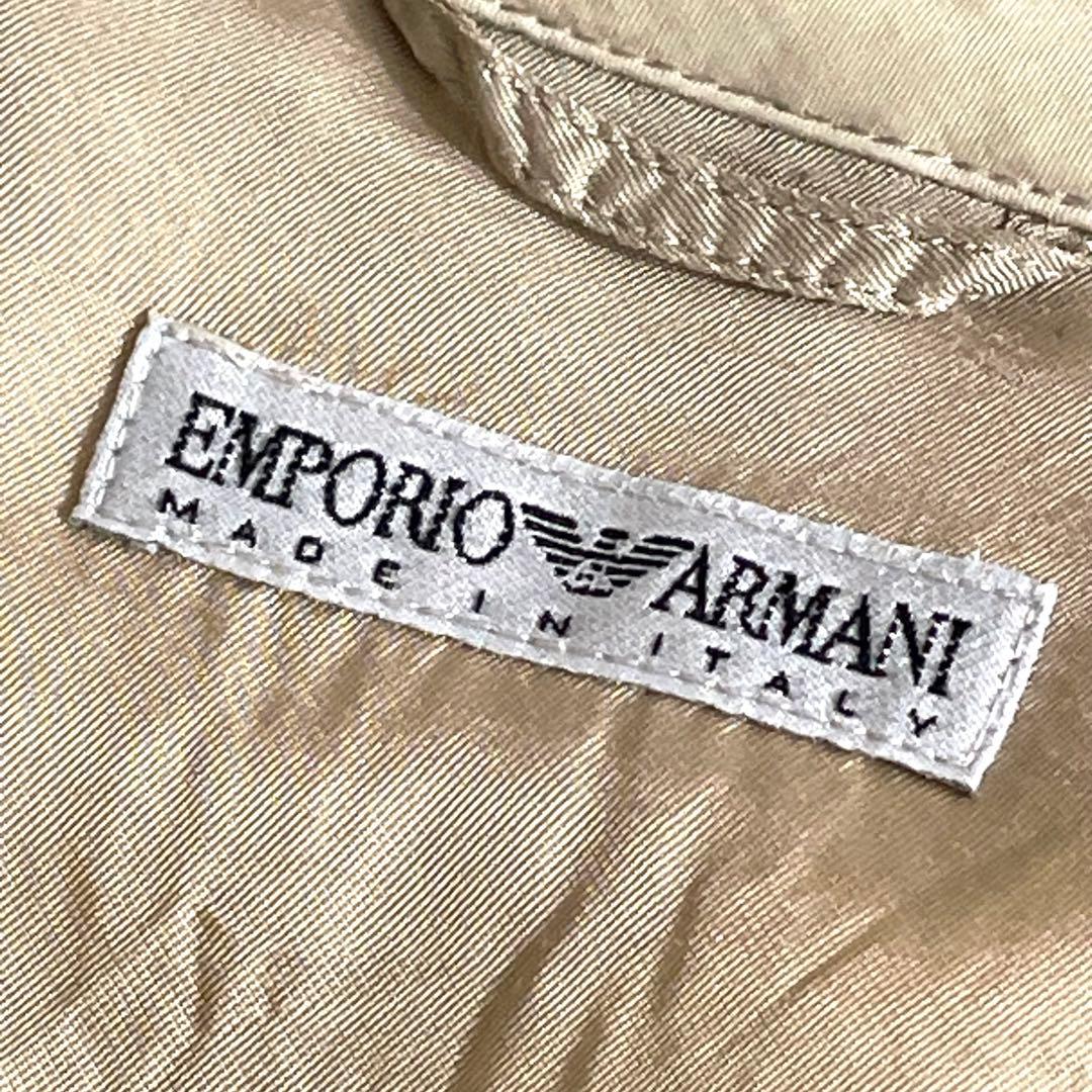 90s　EMPORIO ARMANI　イタリア製　ステンカラーコート　マキシ丈