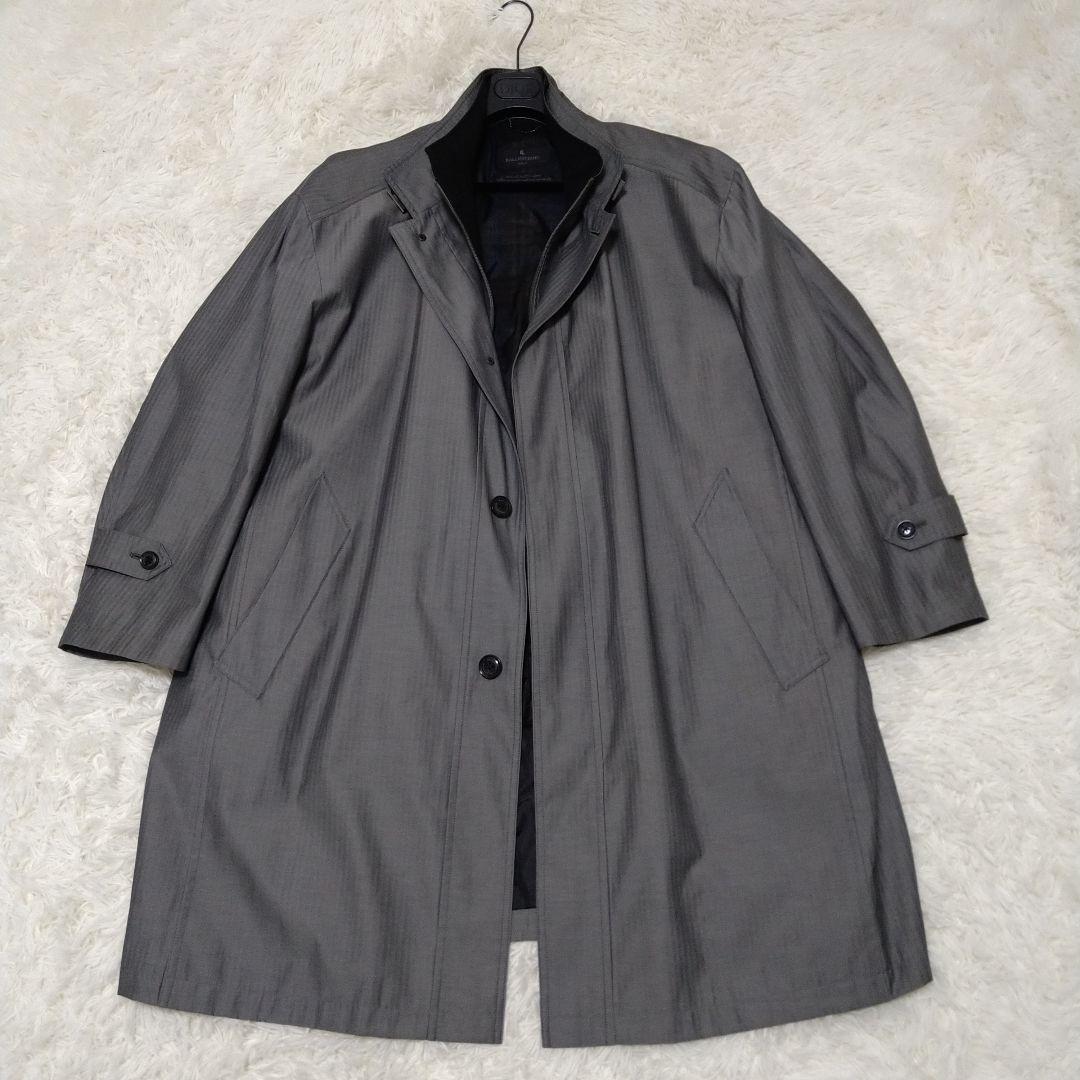 BALLESTRINO ITALYダウンライナー付きステンカラーコートサイズ6L