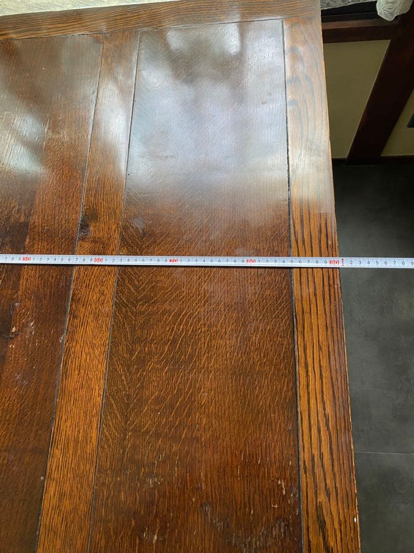 送料込み三越イギリスアンティークドローリーフテーブル（伸縮可能）