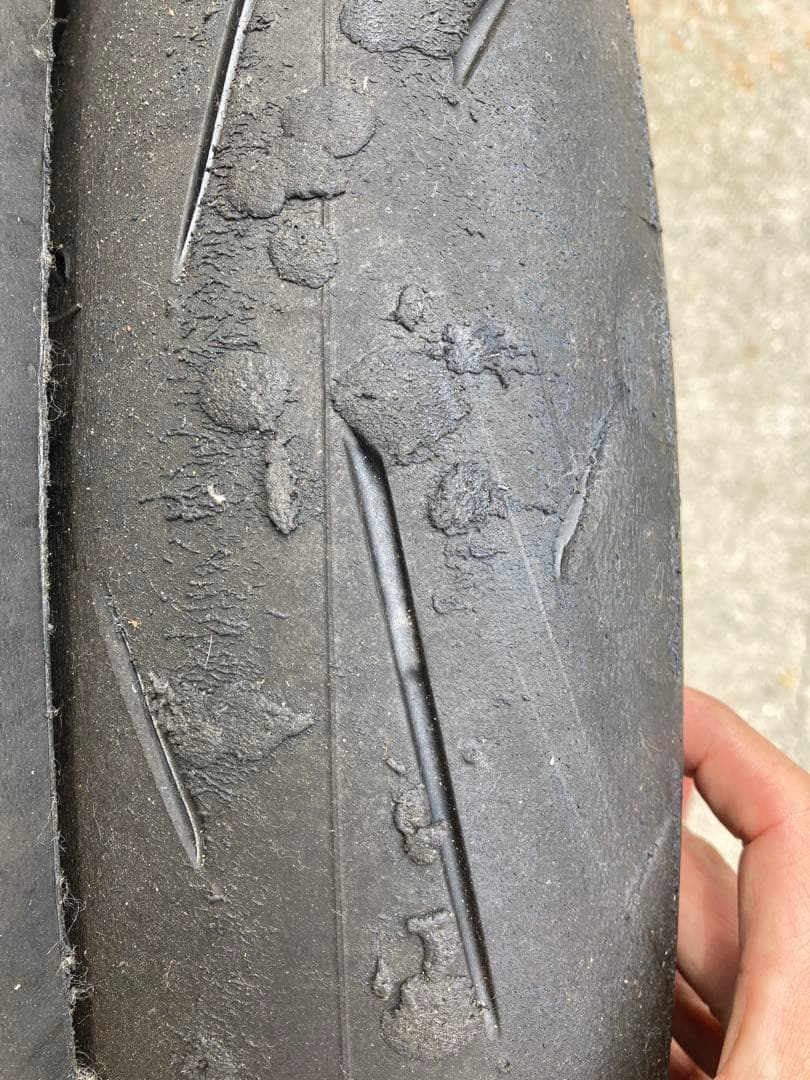 美品 ダンロップ α-13SP 110/70 140/70 CBR250R RR