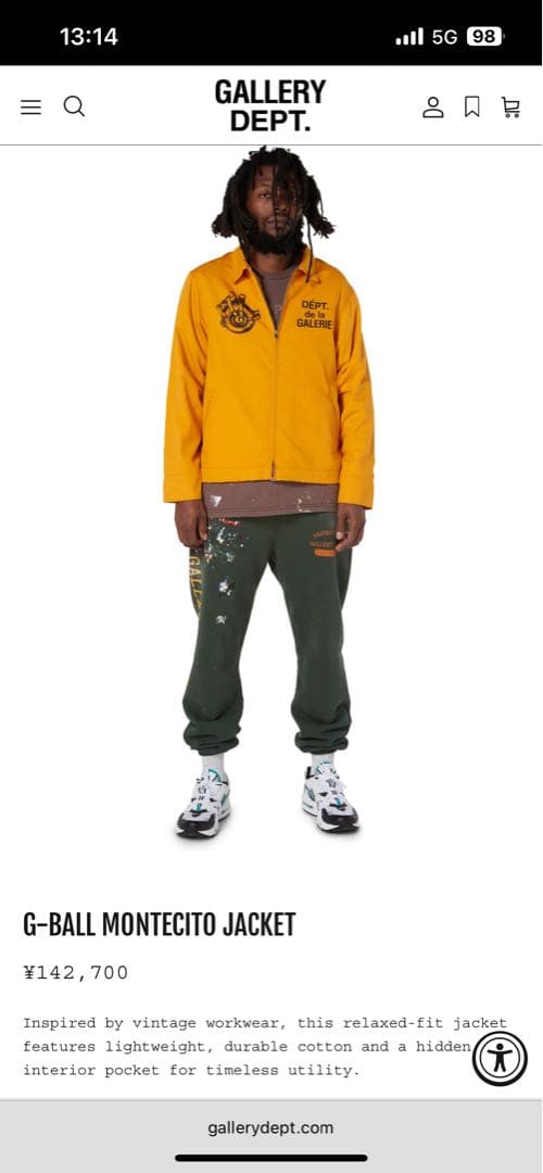 完売品　G-BALL MONTECITO JACKET ワークジャケット