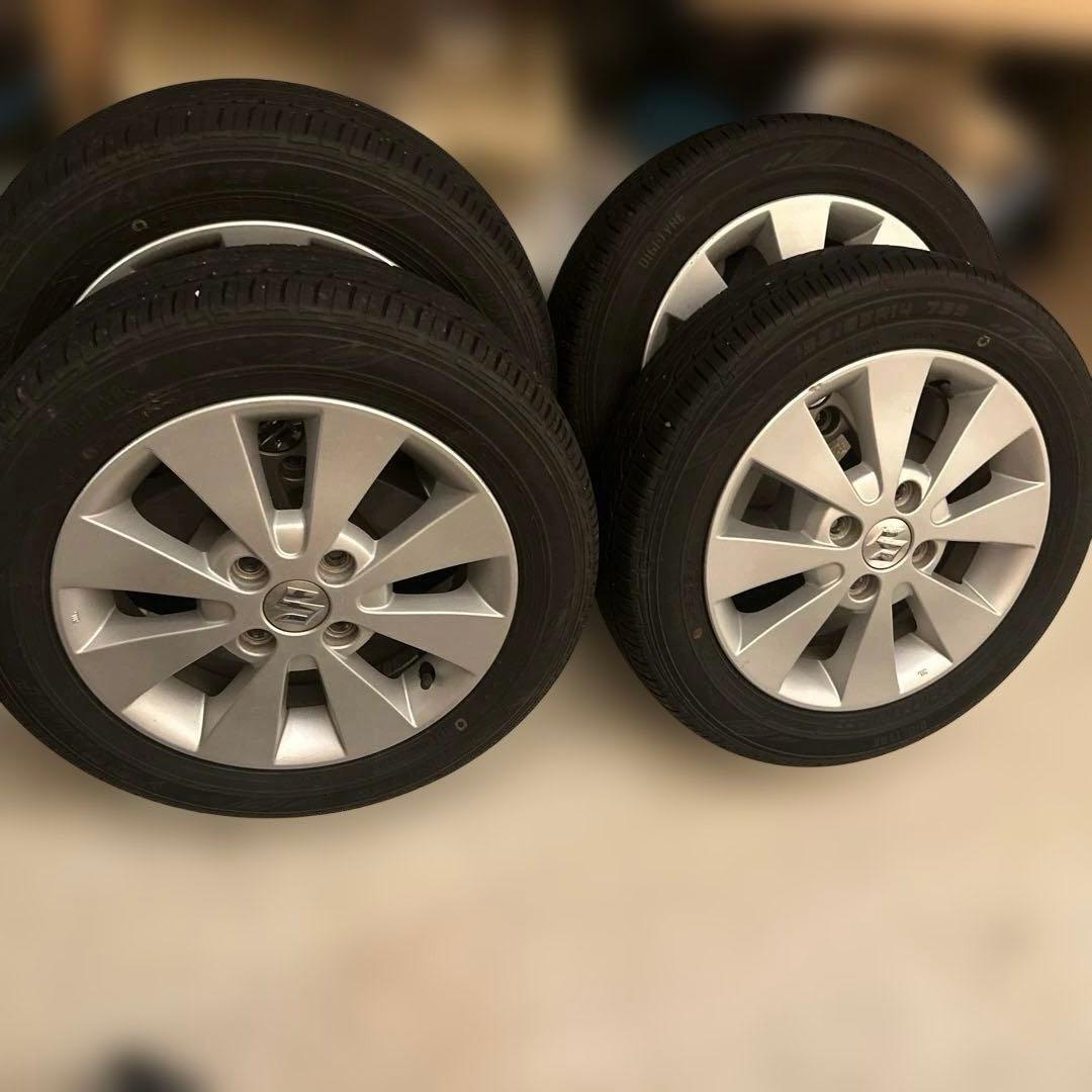 155/65R14 DL EC202 2024年製　スズキ純正ホイール付き