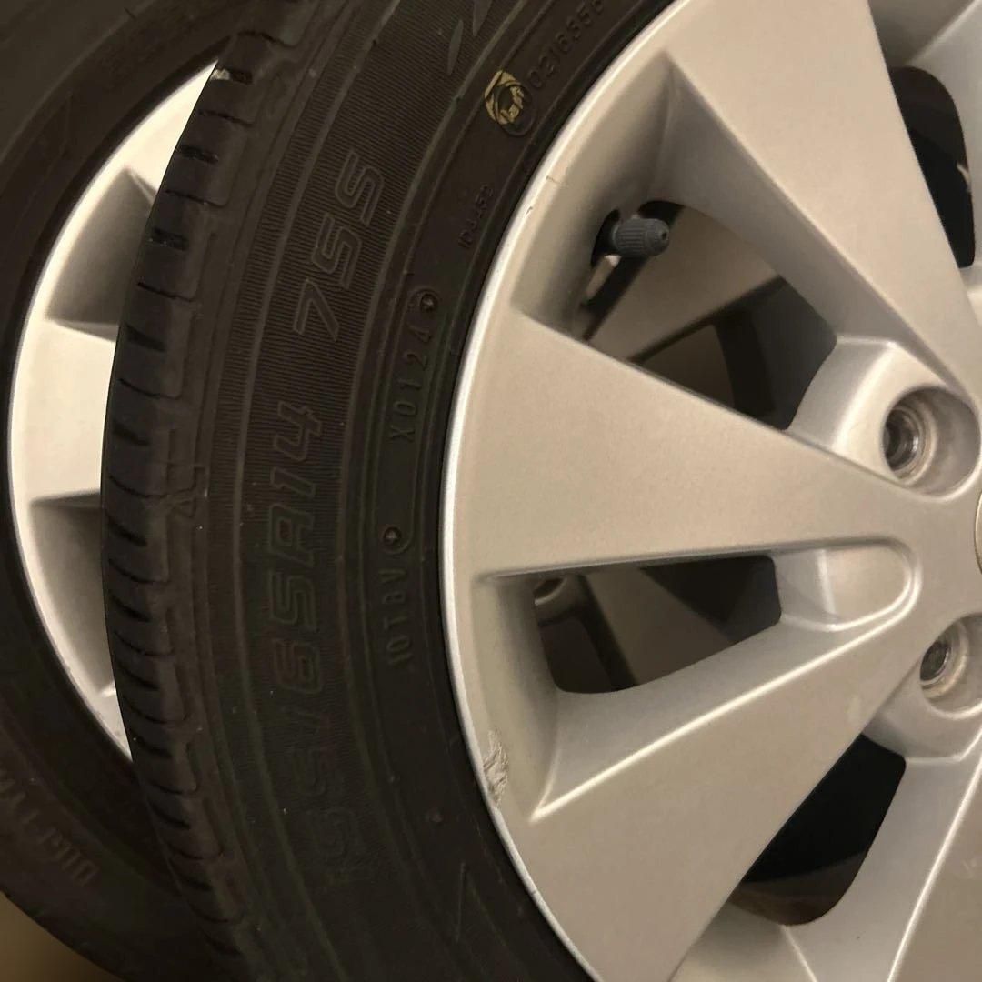 155/65R14 DL EC202 2024年製　スズキ純正ホイール付き