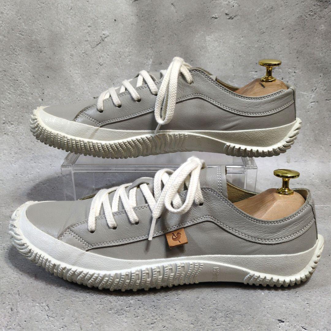 SPINGLE MOVE ローカットスニーカー グレー M カンガルーレザー